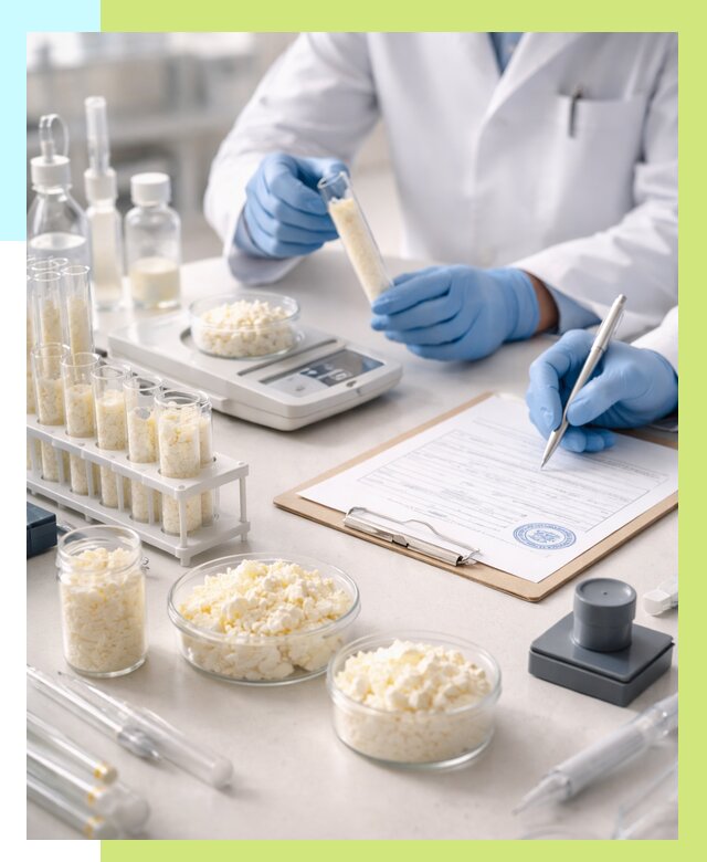 Сертификация творога в Светлограде от 12190 р. под ключ | Алешин-Свт