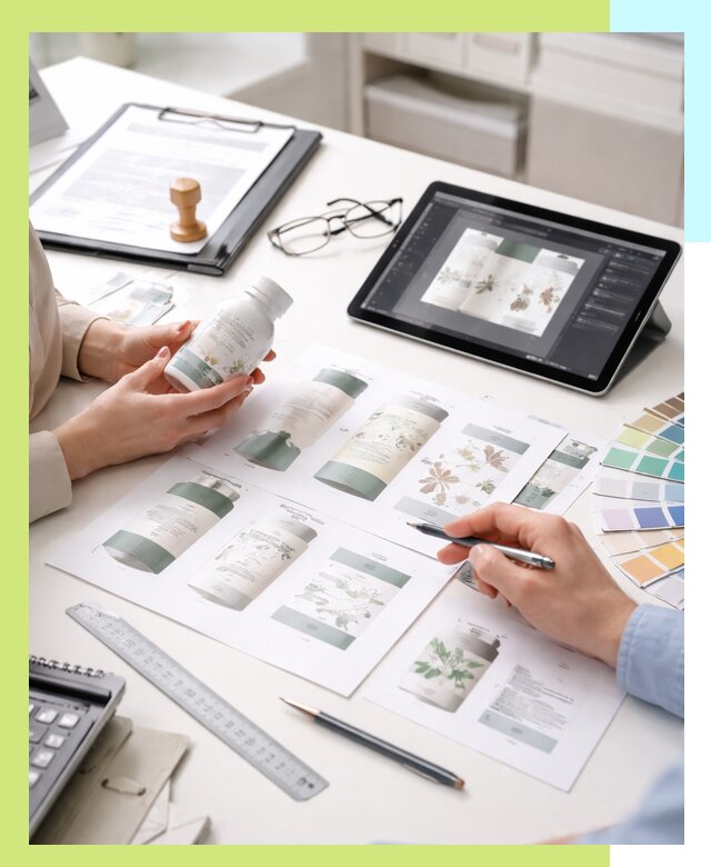 Профессиональная разработка дизайна и текста этикетки продукции в Светлограде